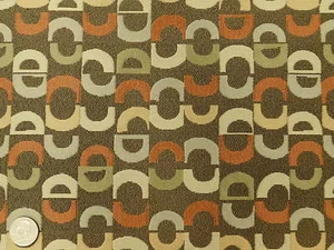 Momentum Cite Terrain Contemporary Abstract brown and orange Upholstery Fabric - Picture 1 of 1
