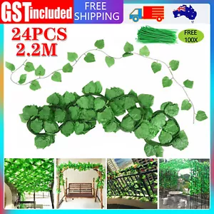 24X 2.2M Artificial Ivy Vine Fake Foliage Hanging Leaf Garland Plant Party Decor - Picture 1 of 8