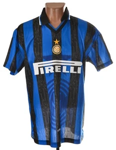 MAGLIA MAGLIA CALCIO INTER MILANO 1997/1998 HOME RISTAMPA TAGLIA L ADULTO - Foto 1 di 8