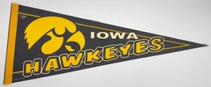 Vintage University of Iowa Hawkeyes WinCraft Sports College Pennant 30” Football - Picture 1 of 9