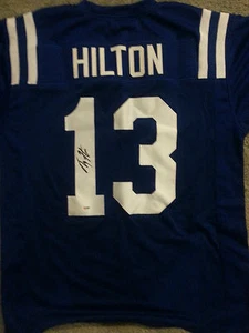 Ty Hilton Autographed Custom Indianapolis Colts Jersey / PSA Cert - Picture 1 of 5