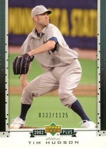 2002 Upper Deck UD Plus Hobby Tim Hudson 3 Athletics 0332/1125 - Picture 1 of 2