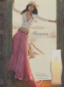 Perfume Stetson "Shania" 2005 - cantante de country Shania Twain - foto publicitaria impresa - Imagen 1 de 1