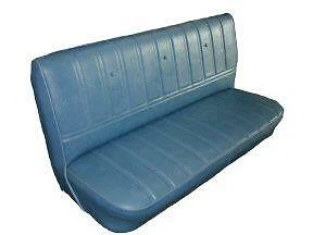 Tapizado de asiento de banco de cabina estándar para camioneta Chevy 1973-1980 con respaldo no plegable Foto 1 de 1