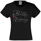 Urodziny Entourage Stras / Diamanté Zdobiony T-shirt Prezent dla dziewczynki