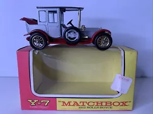 1968 Matchbox Models of Yesteryear Y-7 1912 Rolls Royce Dark Grey Variant - Picture 1 of 7