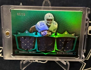 2007 Topps TRIPLE THREADS GREEN Holo Dallas Cowboys TERRELL OWENS DUAL JERSEY 18 - Picture 1 of 9