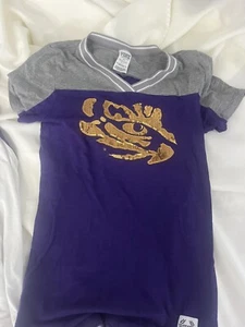 Victoria Secrets Pink Brand LSU Tiger Eye Long Sleeve Shirt - Picture 1 of 3