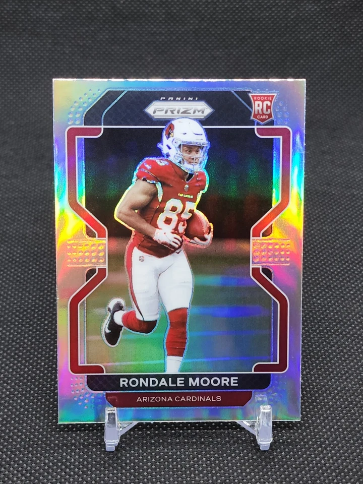 RONDALE MOORE 🏈 2021 Panini Prizm Silver Variation Rookie V-347 RC  - Image 1 of 2