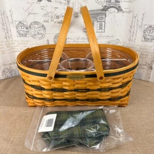Longaberger 1999 Tradizioni Cestino Generosità con Fodera e Due Protezioni - Foto 1 di 8