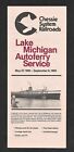 C & O Railroad Lake Michigan Car Ferry Schedule on the S.S. Badger for 1983