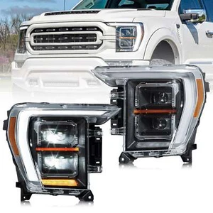 VLAND FULL LED Projector Headlights Fit 2021 2022 2023 Ford F150 F-150 14th Gen - Picture 1 of 12