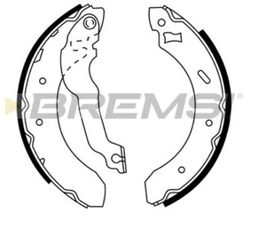 JUEGO DE ZAPATAS DE FRENO PARA FURGONETA FORD ESCORT 1990- GF0234 - Imagen 1 de 1