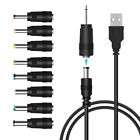LANMU DC 5V Power Cord Universal USB to DC Power Cable with 9 Connectors Adapte