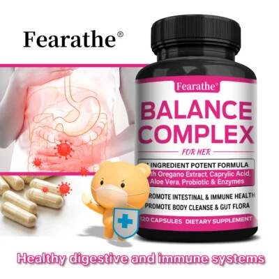 FEARATHE Balance Complex for Women - Promotes Vaginal Health & Yeast Balance
