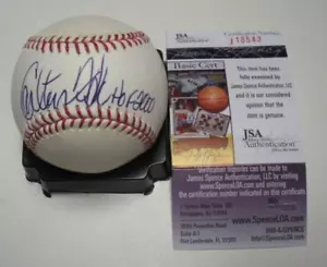 CARLTON FISK BOSTON REDSOX,HOF 2000 ÚLTIMO 1 JSA/CERTIFICADO DE AUTENTICIDAD FIRMADO OFICIAL BÉISBOL MLB - Imagen 1 de 1