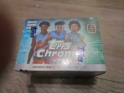 2021-22 Topps Chrome OTE Overtime Elite Factory Sealed Blaster Basketball Box - Image 1 of 4
