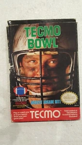 1988 Nintendo TECMO BOWL Video Game in box + instructions - Picture 1 of 3