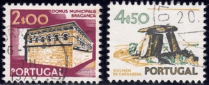 1974 Portugal SC# 1209-1211 - Architecture - 2 Different Stamps - Used - Picture 1 of 2
