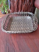 Vintage 10" Woven Silver Wire Basket