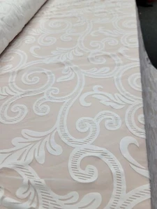 Spitze Stretch Stoff Meterware - Wirbel Design, 60" breit Nylon Spandex - Bild 1 von 11