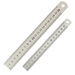 2pcs Machinist Engineer Ruler Set Stainless Steel Metal Rulers 12 Inch - Picture 1 of 12