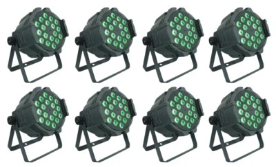 DMX512 sound 18X18W hex par dj 6in1  RGBWA UV party stage led par light - Image 1 of 4