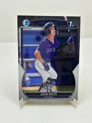 2023 Bowman #BCP-77 Juan Brito Chrome Prospects - Image 1 of 2