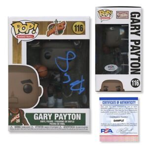 Gary Payton Signed Autographed Funko Pop #116 PSA/DNA Authenticated
