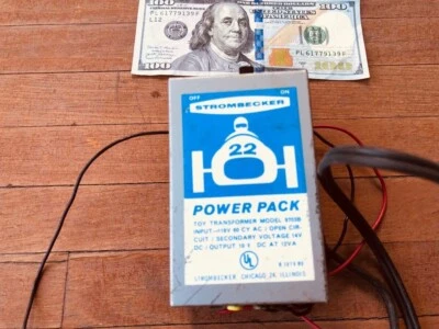 60’s 70’s 1/32 1/24 Strombecker Blue Power Pack Slot Car Transformer #9703 B Foto 1 de 2