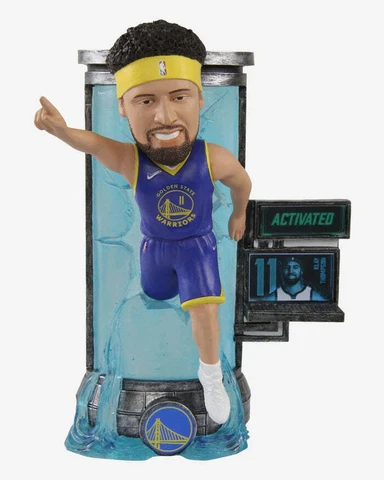 Klay Thompson Golden State Warriors Activated Bobblehead NBA Basketball Cover