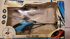 Induction Aircraft Remote Control Helicopter w Gyro Kids Blue Flying Plane.NEW