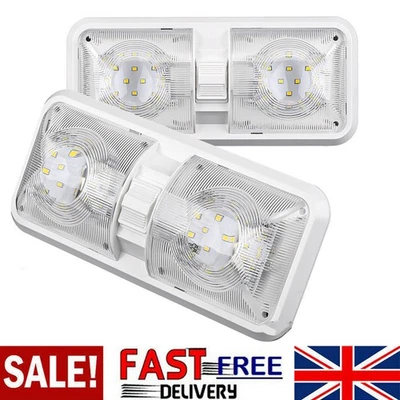 White 6000K Van Interior Light Caravan 12V LED Lights Campervan RV Ceiling Dome- - Image 1 of 4