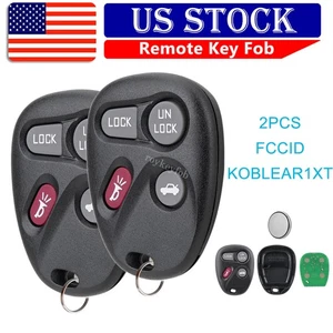 2 For 2001 2002 2003 2004 2005 Chevrolet Impala Keyless Entry Remote Key Fob 4B - Picture 1 of 7