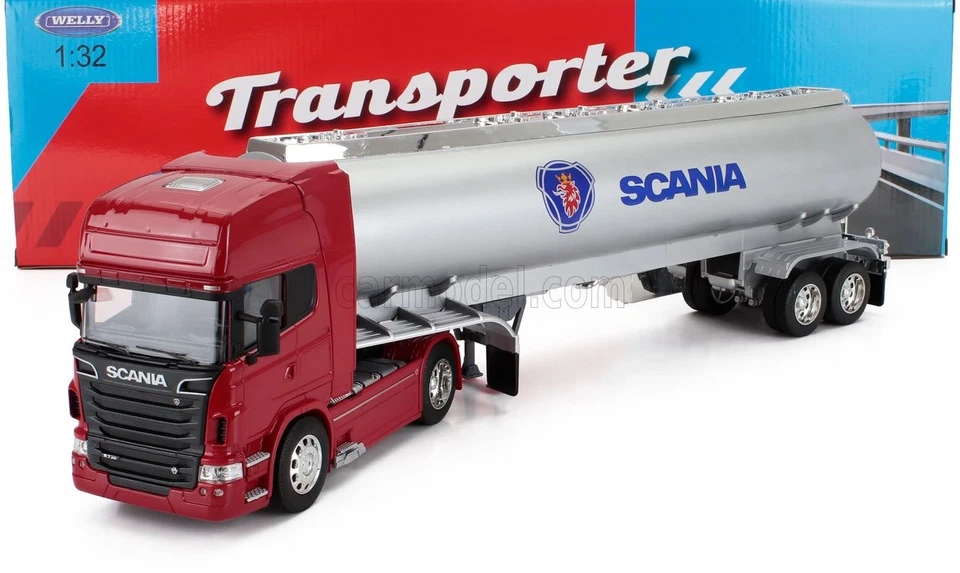 1/32 WELLY - SCANIA - R730 V8 TANKER TRUCK 2011 WE32672SR - Immagine 1 di 1