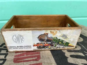 GREAT WESTERN RAILWAY CORNISH RIVIERA EXPRESS STORAGE BOX CRATE RECLAIMED TIMBER - Picture 1 of 8