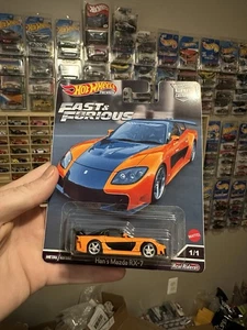 HOT WHEELS PREMIUM CUSTOM FAST AND FURIOUS TOKYO DRIFT HANS MAZDA RX7 VEILSIDE  - Picture 1 of 3