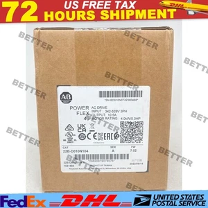 Sealed AB22B-D010N104 /A PowerFlex 40 AC Drive 4.0kW/5HP/7.02FW A US Free Tax - Picture 1 of 4