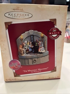 Hallmark Wizard of Oz “I’m Melting!”2004 MAGIC Ornament VOICE MOTION LIGHT - Image 1 of 4