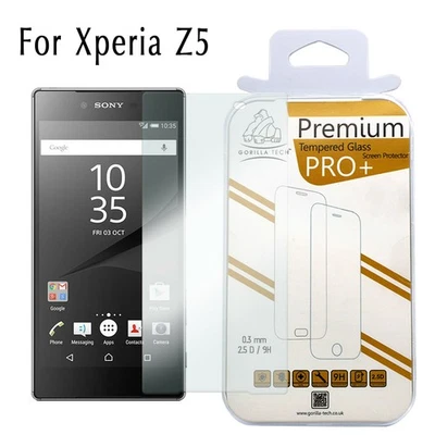 Xperia Z5 Screen Protector Tempered Glass Film for Sony 100% Genuine Gorilla  - Image 1 of 4