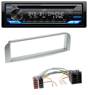 JVC Bluetooth MP3 USB DAB CD Autoradio für Alfa Romeo 147, GT - silbergrau - Bild 1 von 4
