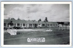 1950 CONWAY'S TOURIST COURT WILLIAMSTON NORTH CAROLINA NC VINTAGE POSTCARD - Picture 1 of 2