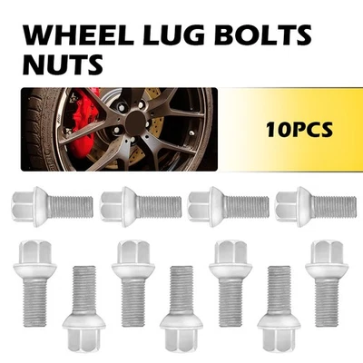 10PCS Wheel Lug Bolts Nuts 0009904907 For Mercedes Benz C200 C230 C250 C300 C350 - Image 1 of 4