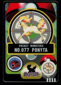 NM - Pokemon Japanese Ponyta No. 077 Bandai Sealdass Sticker - Picture 1 of 2
