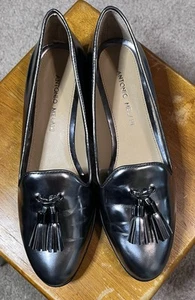 Antonio Melani Damen Silber Leder Cleve Galaxy Quaste Halbschuhe Größe 8M Neu im Karton - Bild 1 von 7