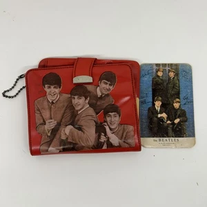 Beatles VINTAGE 1964 RED WALLET Vinyl Plus Calendar Card 1964 1965 - Bild 1 von 10
