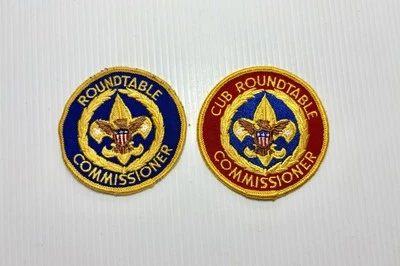 Vintage 1970’s BSA Roundtable Commissioner Patch & Cub Commissioner Patches - Image 1 of 4