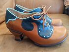 JOHN FLUEVOG Kitschy Kitschy Boom Boom May Brogue Cognac Lace-Up Shoes Size 7 