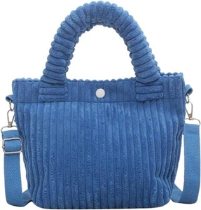 Small Corduroy Tote Bag For Women Mini Crossbody Shoulder Bag - Picture 1 of 3
