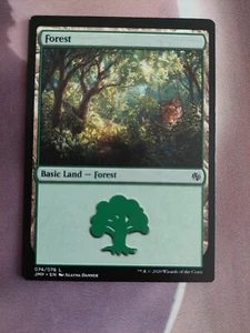 Scheda MTG Cat Forest MISPRINT Magic The Gathering - tagliata male - MP19 - Foto 1 di 1